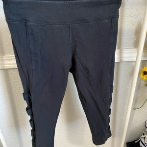 Reebok black cropped leggings
